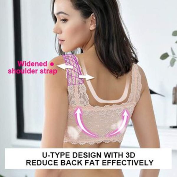 Soutien-Gorge Doux Et sans Fil - Soutien Gorge Dos Nu BrassièRe avec Rembourrage Fin Maintien Dos Couverture ComplèTe sans Couture Bra Fille Soutien Gorge – Image 3