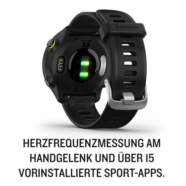 Garmin – Forerunner 55 - Montre GPS multi-activités running avec fonctions d’entrainement Garmin Coach et cardio au poignet – Noire, TU EU – Image 5