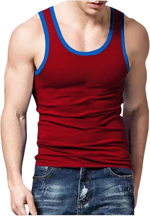 Generisch Vice Débardeur Homme Vêtements Slim Casual Sports Hommes Été Couleur Assortie Maillot de corps Gilet Débardeur Gilet Gilet Gilet Homme