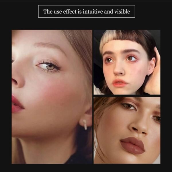 Palette de 12 couleurs d'anticernes et de fards à joues, longue tenue, résistante aux bavures, estompable, 2 en 1 fards à joues en crème au fini mat Palette de maquillage pour le visage (#01) – Image 7
