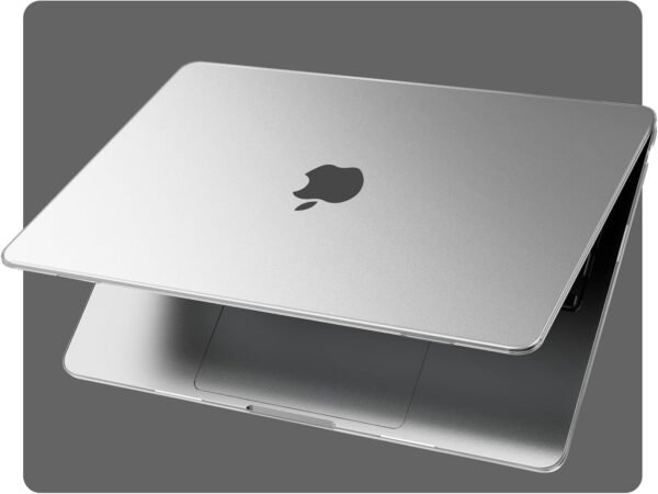 EooCoo Coque Compatible avec MacBook Air 13,6 Pouces M4 M3 M2 2025 2024 2022: Liquid Retina 13,6" A3240 A3113 A2681 [Identique au Mac Nu] Moins de Traces de Doigts, Étui Rigide - Mat Translucide