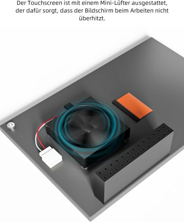 Écran Tactile 3.5 Pouces, 480 x 320 Pixels 60 FPS Mini Moniteur avec Stylet et Mini-Ventilateur pour Raspberry Pi 3/4/5 – Image 6