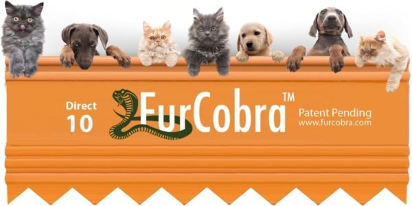 FurCobra Direct Brosse de Toilettage 9cm - Sans Lames Métalliques, Douce pour Chiens et Chats - Outil de Brossage pour Chiots, Chatons et Animaux
