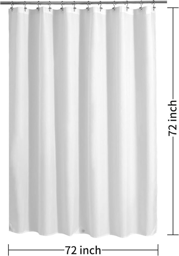 ALYVIA SPRING Doublure de Rideau de Douche en Tissu imperméable avec 3 aimants – Doublure de Douche en Tissu Doux de qualité hôtelière, légère et Lavable en Machine – Taille Standard 183 x 183 cm, – Image 7