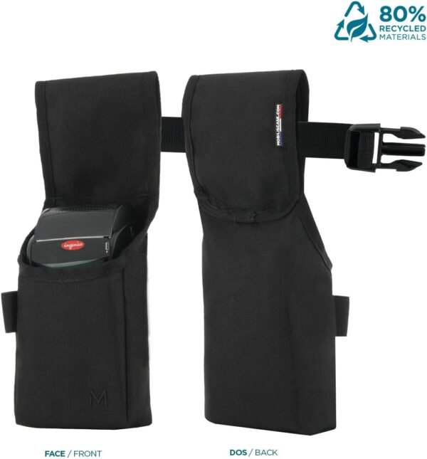 MOBILIS Holster pour POS Lecteur de Carte avec Ceinture Étui Universel pour Terminaux de Paiement & Scanners Mobiles, 1 Compartiment, Dimensions Appareil Max 11 x 27 x 5 cm – Image 5