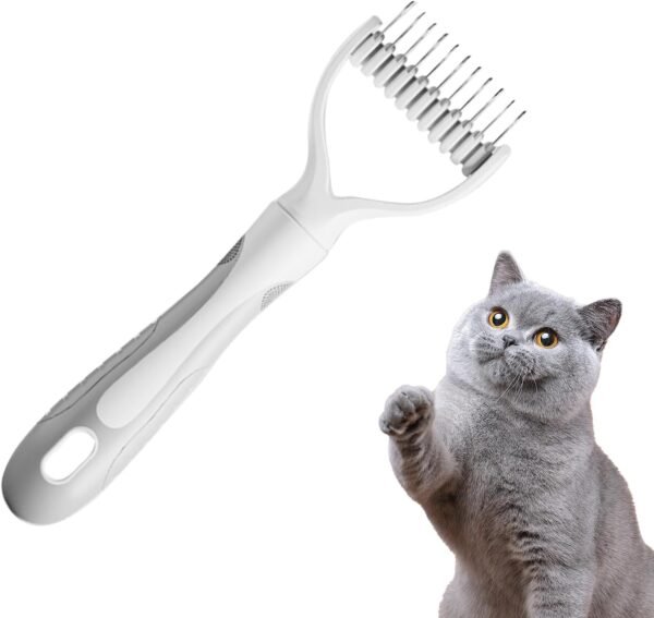 Brosse pour chat pour la,Brosse pour chien pour la | à sous-poil pour chien à poils de portable | de toilettage ergonomique pour chat, peigne de toilettage pour, pour – Image 6