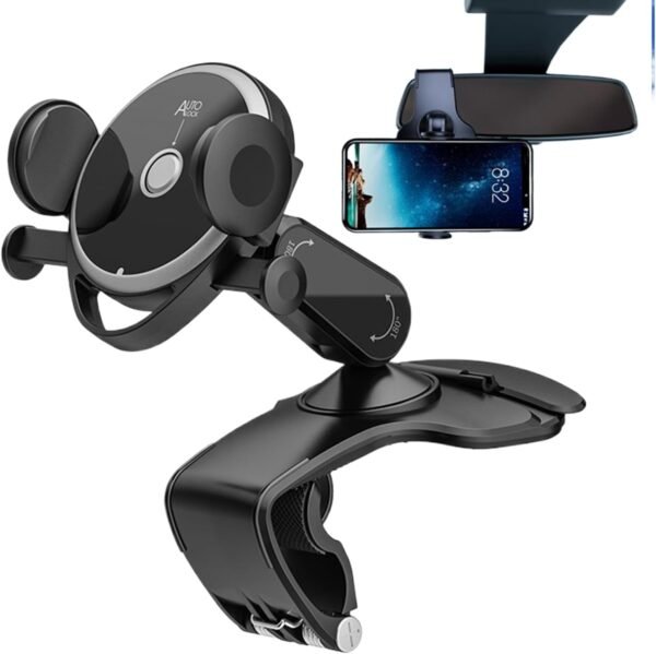 Générique Porte-Téléphone pour Tableau De Bord - Support de Téléphone Portable,Support Pliable Rotatif 360 Degrés pour Hommes et Femmes Voyage Sécurité Routière Véhicule Auto Camion