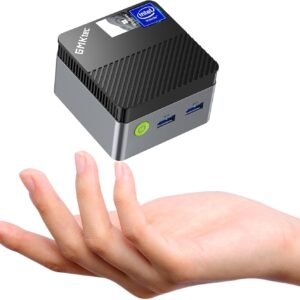 GMKtec Mini PC Windows 11 Pro N97 (Beat N150/N100/N95), Mini Computer G5, Intel Alder Lake N97 12th Gen (up to 3.60GHz) 12GB DDR5 512GB SSD/TF Card/USB3.2/HDMI*2 for Business/School/Office/Micro PC