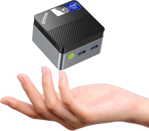 GMKtec Mini PC Windows 11 Pro N97 (Beat N150/N100/N95), Mini Computer G5, Intel Alder Lake N97 12th Gen (up to 3.60GHz) 12GB DDR5 512GB SSD/TF Card/USB3.2/HDMI*2 for Business/School/Office/Micro PC
