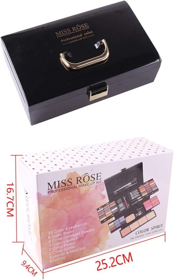 FantasyDay 54 Couleurs Kit de Maquillage complet Coffret de Maquillage Cosmetic Makeup Palette Cosmétique Set avec Ombre à Paupières, Rouge Lèvres, Brosse Cosmétique, Compact Powder, Mascara, Eyeliner – Image 9