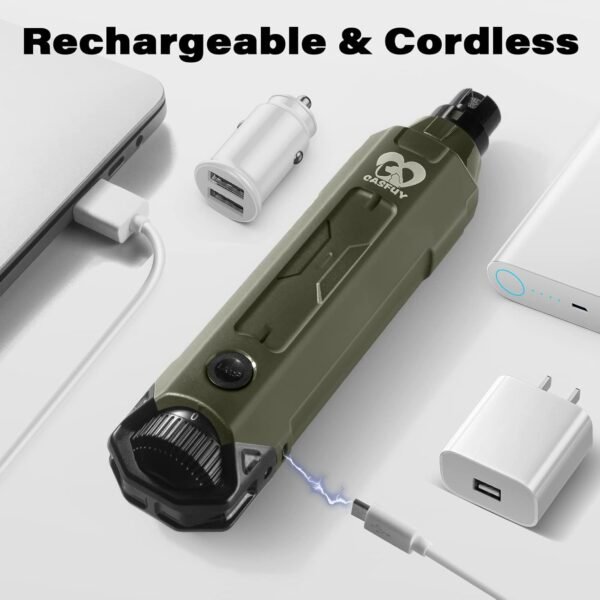 Casfuy Lime à Ongles pour Chien à 6 Vitesses – Le Plus Récent Broyeur à Ongles pour Animaux de Compagnie Amélioré, Super Silencieux, Rechargeable, électrique pour Chien… – Image 6