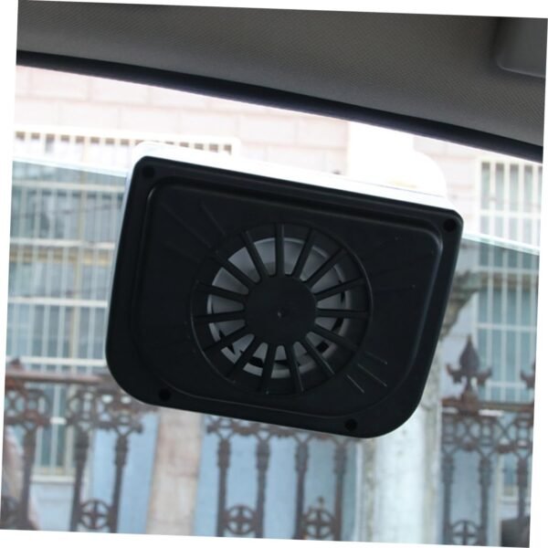Ciieeo 2 pièces Ventilateur Auto Solaire Ventilateur Extraction Voiture à Solaire Refroidisseur Air pour Ventilation Échappement et Silencieuse Purificateur Air Intérieur – Image 2