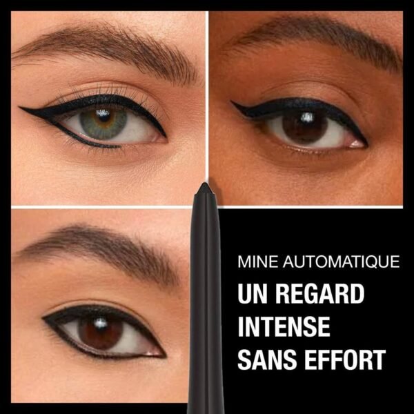 MAYBELLINE NEW YORK - Lasting Drama - Crayon Eyeliner Waterproof - Regard Souligné & Intense - Fini Mat Poudré - Tenue 36H* - Pointe Crayon Automatique - Formule Ultra Pigmentée - Black Out Drama – Image 3