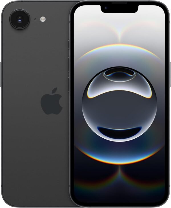 Apple iPhone 16e 128 Go : Conçu pour Apple Intelligence, Puce A18, Autonomie de Taille, Caméra Fusion 48 Mpx, Écran Super Retina XDR de 6,1 Pouces; Noir