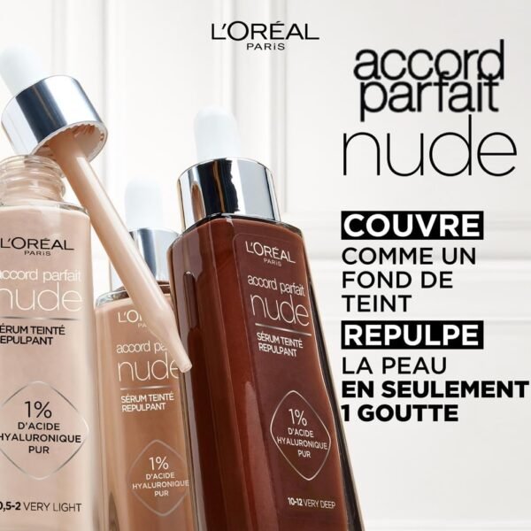 L'Oréal Paris - Sérum Teinté Repulpant - Accord Parfait - Teinte : 2-3 Light - 30 ml – Image 2