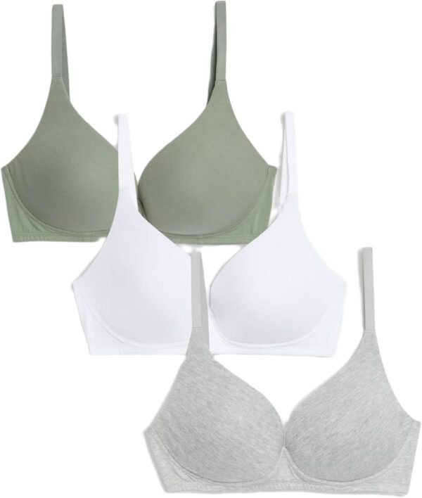 Marks & Spencer M&S Lot de 3 Soutiens-Gorge Invisibles plongeants sans Armature, Bonnets A à F Femmes