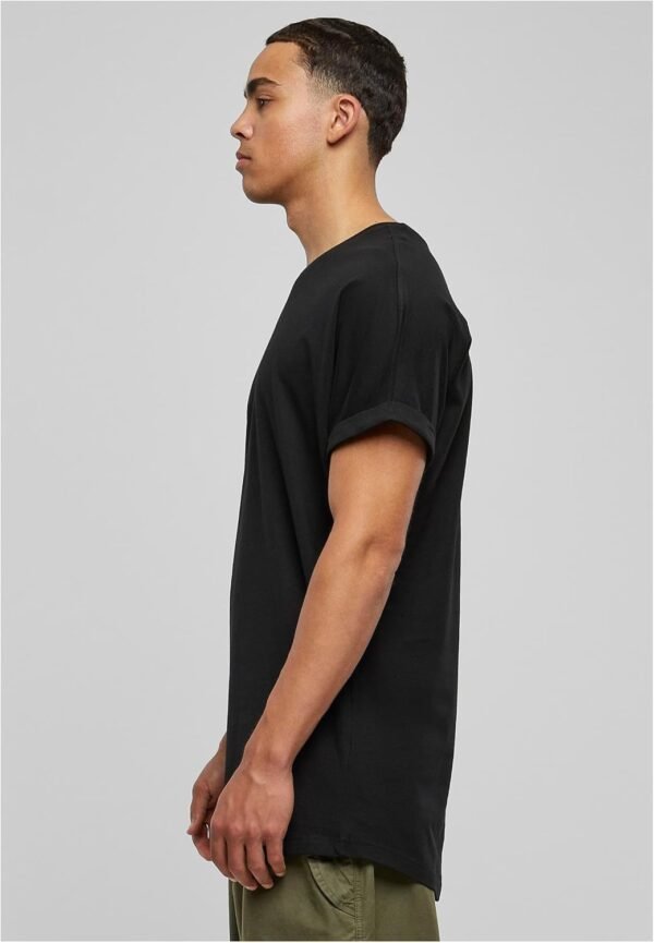 Urban Classics T-Shirt Long Manches Retroussées Homme T-Shirt Manches Courtes Rouge – Image 9
