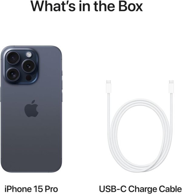 Apple iPhone 15 Pro 128Go - Titane Bleu (Reconditionné) – Image 6
