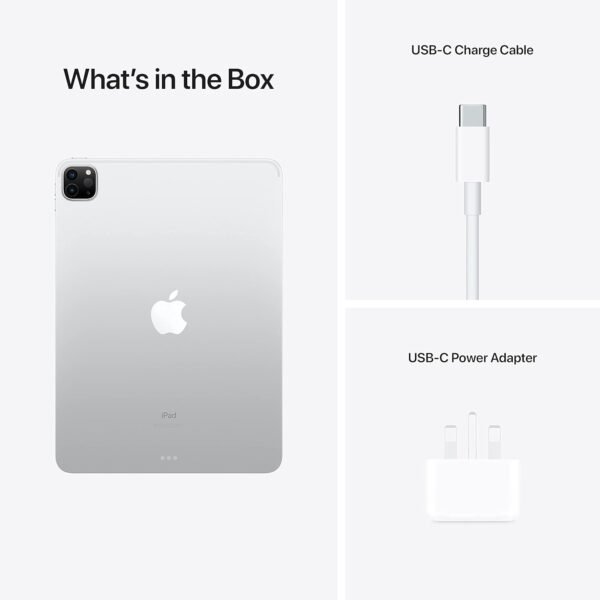 2021 Apple iPad Pro (11-pouces, Wi-Fi, 128 Go) Argent (Reconditionné) – Image 6