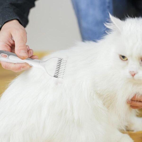Brosse pour chat pour la,Brosse pour chien pour la | à sous-poil pour chien à poils de portable | de toilettage ergonomique pour chat, peigne de toilettage pour, pour – Image 7