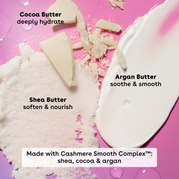 EOS Shea Better Cachemire Vanille Douche de soin hydratante et nourrissante avec formule gel au pH équilibré, sans parabènes ni phtalates, pour peaux sensibles, 400 ml – Image 6