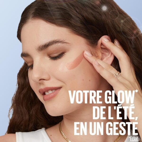 Maybelline New York - Blush Liquide Illuminateur Multi-Usage - Fard à Joues, Highlighter et Bronzer - Bonne Mine - Teint Hâlé - Maquillage Glowy - SUNKISSER - Teinte : City Sizzle - 4,7 ml – Image 3