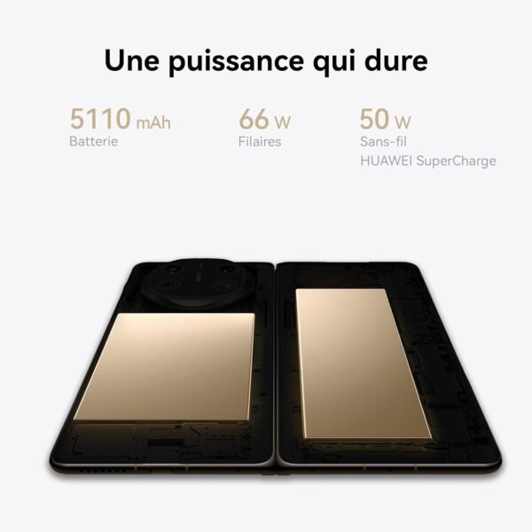 HUAWEI Mate X6, 12 Go + 512 Go, Smartphone Forme compacte et Pliable, Durabilité Robuste, Live-Multitask, Appareil Photo Ultra Chroma, Verre Kunlun 2e génération, Écran X-True™, Rouge nébuleux – Image 7