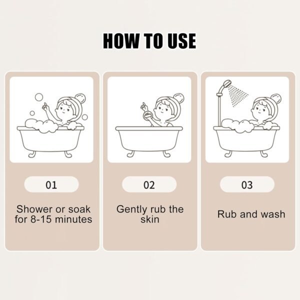 Brosse exfoliante corps en silicone – nettoyant exfoliant pour hygiène personnelle – éponge nettoyante avec nettoyage en profondeur, accessoire pour hygiène personnelle, tapis pour le visage, les – Image 4