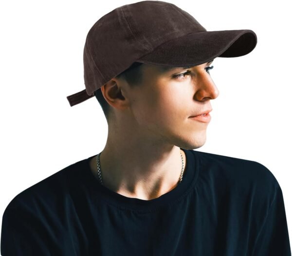 Aomig Casquette de Baseball, Style Rétro Ancien Anti-Soleil Baseball Cap, Homme Femme été Unisexe Réglable Casquettes Sport Extérieur Sunhat Chapeau(Brun) – Image 8