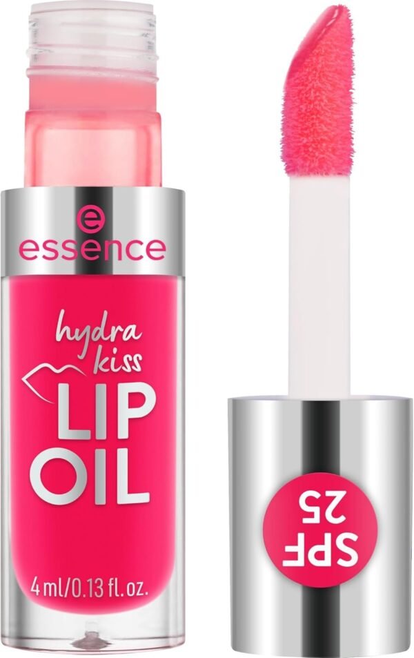 Essence PINK SQUEEZE; PLEASE! hydra kiss LIP OIL huile à lèvres; humidifiant/hydratant; protecteur; avec huiles; brillant; sensation de rosée (4ml)