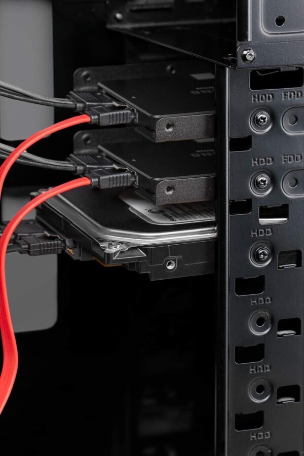 Inateck Kit de Montage pour Disque Dur HDD 2 x 2,5" à Baie Interne 3,5" Cadre de Montage en métal HDD Adaptateur pour SSD PC,SA04004 – Image 5