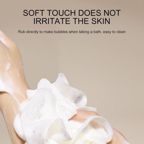 Exfoliateurs de lavage corporel - Exfoliants de douche, luffas de bain pour hommes et femmes | Cuissons nettoyantes pour la peau, éponges douces pour le corps pour salle de bain, hygiène personnelle – Image 8