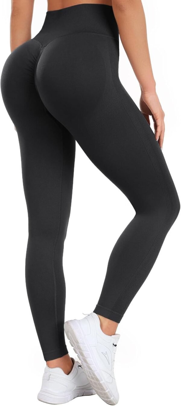 Ulknyss Legging de Sport Femme Push Up Butt Lift Leggings Fitness Taille Haute Pantalons de Yoga et Pilates pour Femme