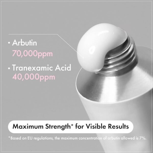 TOSOWOONG Crème Arbutine 7% + Acide Tranexamique 4%, 70000ppm Arbutine, 40000ppm TXA, Niacinamide, Glutathion, Taches, Soin visage coréen, 50ml, 1.69 fl. oz. – Image 4