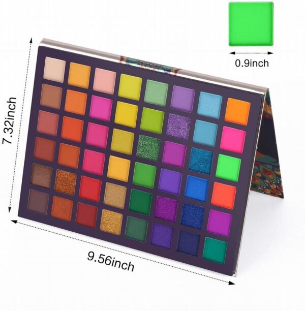 UCANBE Fard à Paupières 48 Couleurs - Palette Maquillage Yeux Shimmer Matte Hautement Pigmentées - Ombre a Paupiere Imperméable Longue Durée – Image 6