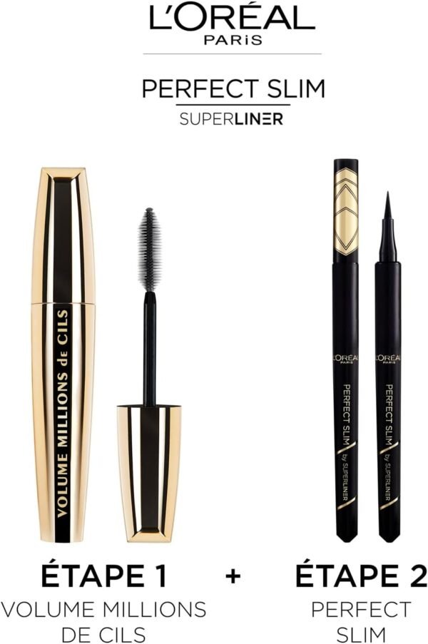L’Oréal Paris - Eyeliner Waterproof Haute Précision - Tracé Ultra-Fin - Couleur Intense Longue Tenue - Super Liner Perfect Slim - Couleur : Noir Intense – Image 7