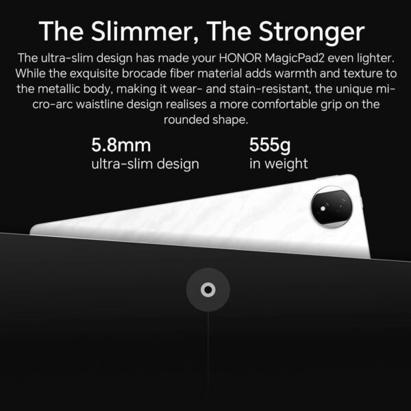 HONOR MAGICPAD 2 WiFi Tablette, 12Go 256Go Tablet, 12.3 Pouces 144Hz 3K OLED, Snapdragon 8s Gen 3, 8 Haut parleurs, 10050mAh Battery, Android 14, Google Service, Blanc – Image 7