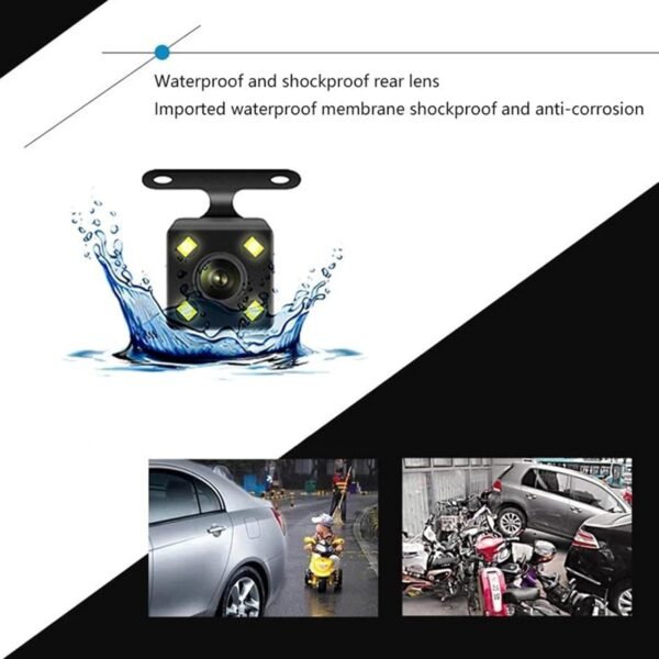 Caméra de Tableau de Bord | Caméra Embarquée Double Vue Pour Véhicule | Système Vidéo Intelligent 1080P 3 Canaux avec Objectif et Accessoires pour Moniteur Auto Camion et Voiture, Utilisation en Condu – Image 9