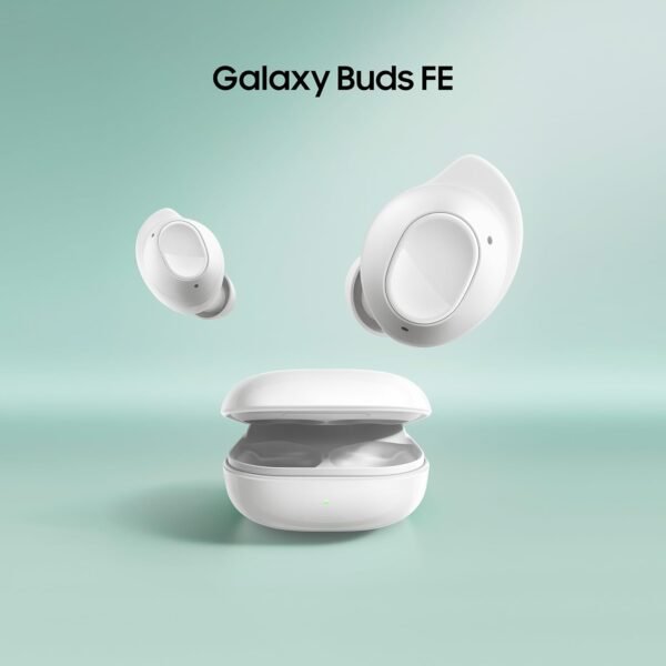 Samsung Galaxy Buds FE Écouteurs sans fil, Réduction active du bruit, Ajustement confortable, 3 Micros, Commande tactile, Basses profondes, Blanc, Version FR – Image 10