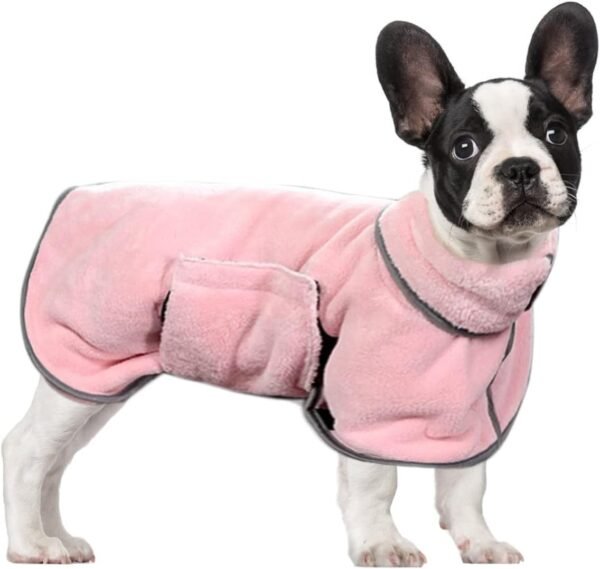 1 Peignoir pour Animaux de Compagnie, Serviette absorbante pour Animaux de Compagnie, Serviette de Bain Solide à séchage Rapide pour Le Bain des Animaux de Compagnie (Rose)