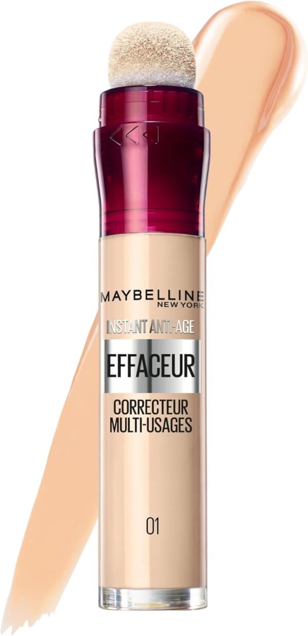 Maybelline New York - Instant Effaceur - Anti-cernes/Correcteur Fluide - Teinte : Beige Rosé (01) - 6,8 ml – Image 2