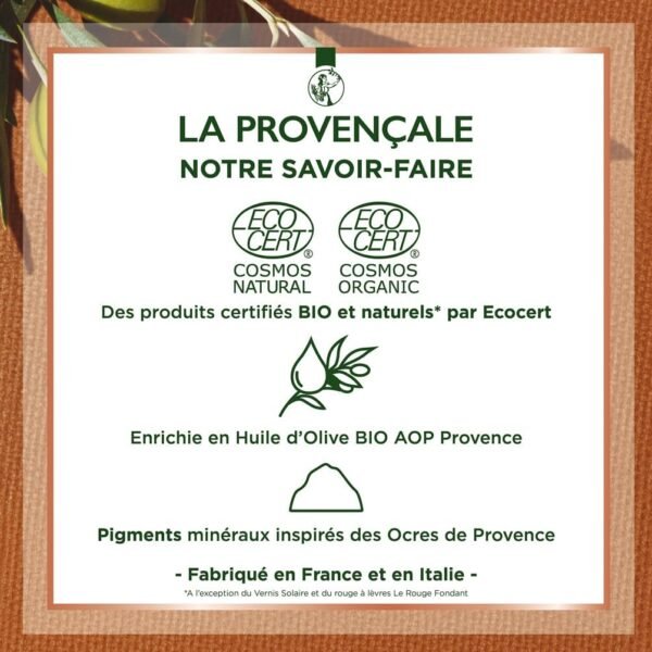 La Provencale - Coffret Cadeau Maquillage L'Instant Doré - 3 Produits - La Poudre Éclat, La Palette Instant Doré et Le Mascara Courbe Magistrale - Enrichis en Huile d'Olive BIO et Pigments Minéraux – Image 7