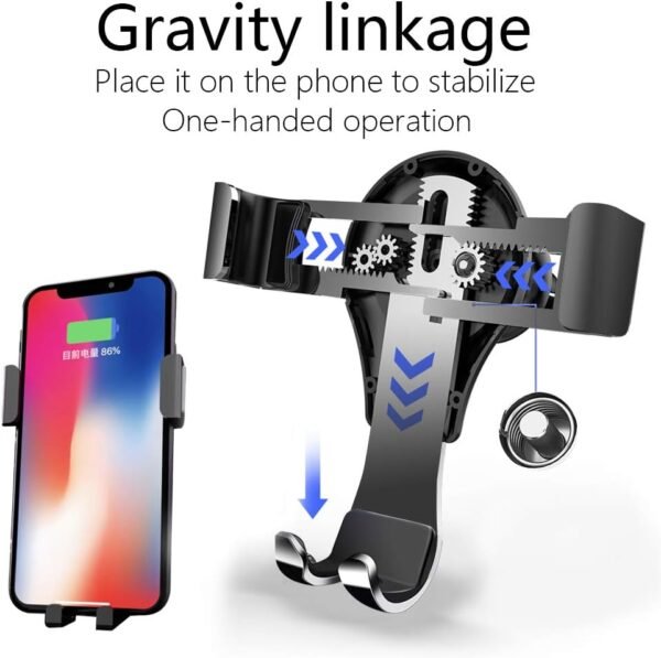 Lunqin Support de téléphone de voiture pour Volkswagen Tiguan 2018-2020 Accessoires Auto Support de Navigation Décoration Intérieur de Téléphone Portable Support – Image 3