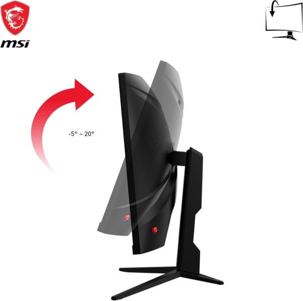 MSI G2422C Écran gaming incurvé FHD de 23,6 pouces - dalle VA 1500R 1920 x 1080, 180 Hz / 1 ms, Adaptive Sync - DP 1.2a, HDMI 2.0b CEC – Image 7