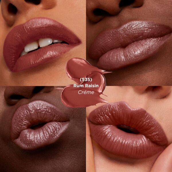 REVLON Rouge à lèvres Super Lustrous, Formule crémeuse pour des lèvres douces et pulpeuses, Sensation d'hydratation, 535 Rum Raisin, 4,2g – Image 3