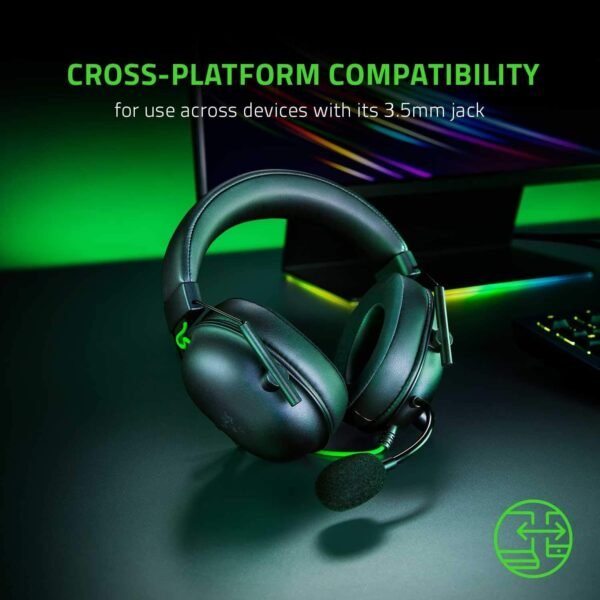 Razer BlackShark V2 X Casque de jeu : son surround 7.1 – Pilotes de 50 mm – Coussin en mousse à mémoire de forme – PC, PS4, PS5, Nintendo Switch, Xbox One, Xbox Series X et S, mobile – Prise audio 3,5 – Image 8