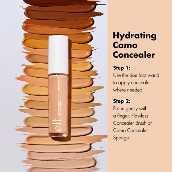 e.l.f. Anti-cernes hydratant Camo - Correcteur de teint - Teinte Light Peach – Image 3