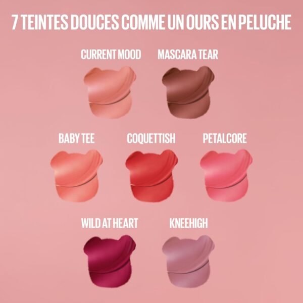 Maybelline New York - Blush à Lèvres Teddy Tint - Effet Mat Fondu - Tenue Longue Durée - Teinte : Mascara Tear (20) - Contenance : 5 ml – Image 7
