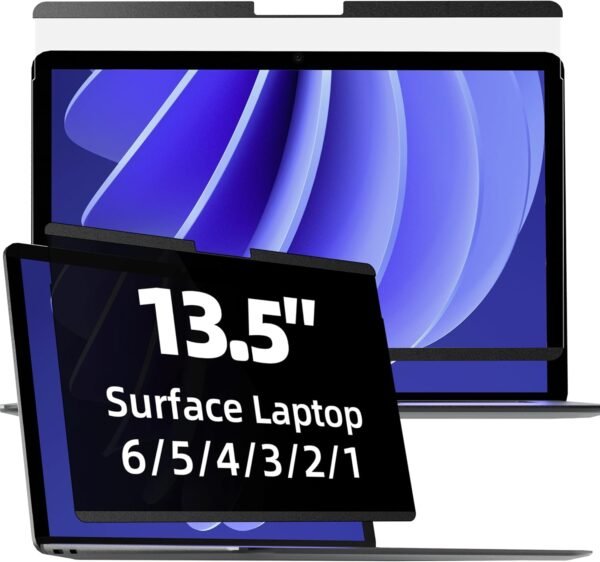Magnétique Filtre de Confidentialité 13.5 Pouces Compatible avec Microsoft Surface Laptop 6/5/4/3/2/1, Amovible Protection Ecran Surface Laptop, Film Anti Regard /Filtre Lumière Bleue Surface 13.5"