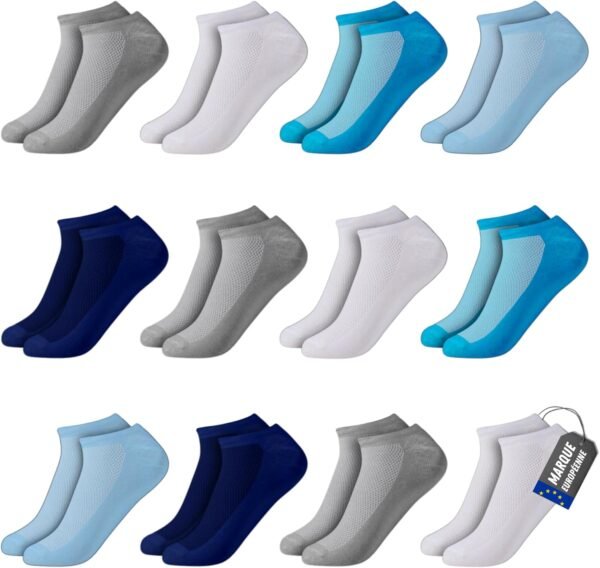POPYS® 12 Paires Chaussette Enfant Unisex | Chaussettes Garçon | Chaussette bebe | Chaussette bebe garcon